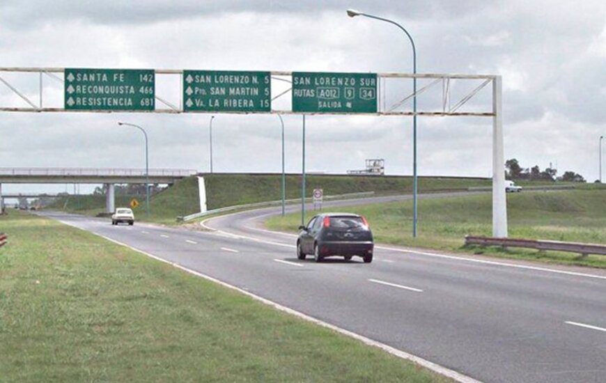 Imagen de La provincia repavimentar&aacute; la autopista Rosario-Santa Fe