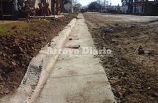 Esperado. El cord&oacute;n cuneta era una obra anhelada por los vecinos de la zona.