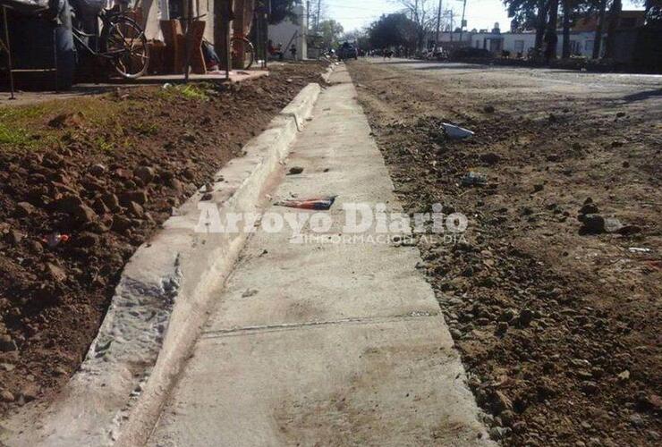 Esperado. El cordón cuneta era una obra anhelada por los vecinos de la zona.