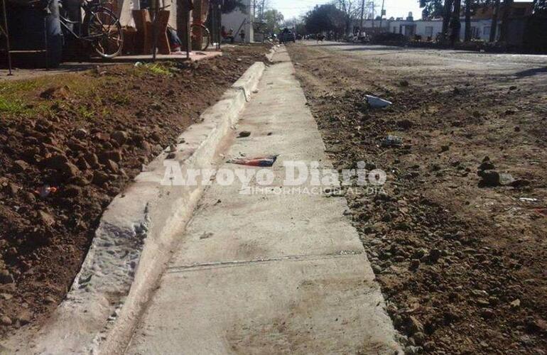 Esperado. El cordón cuneta era una obra anhelada por los vecinos de la zona.