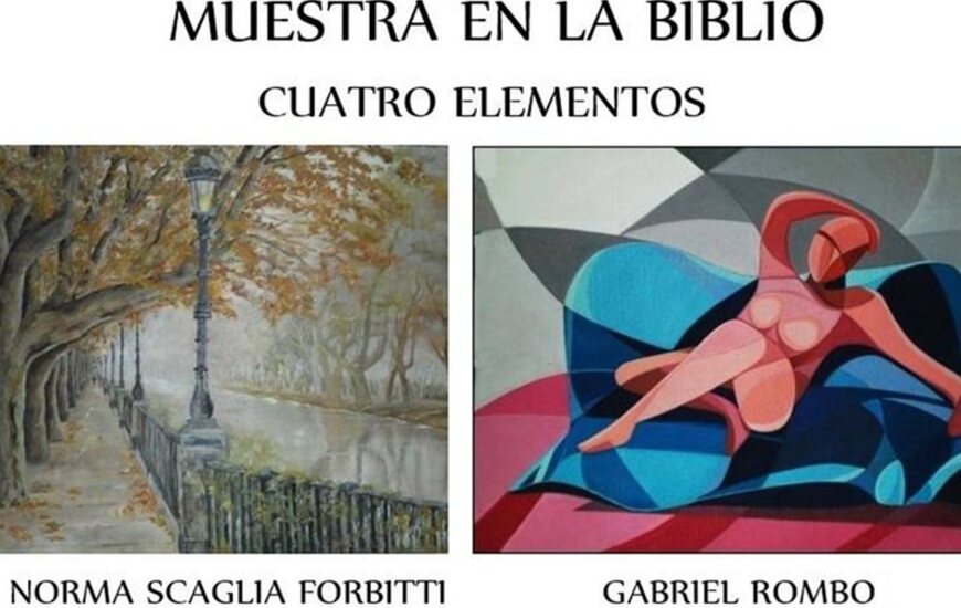Imagen de Invitación a la Muestra Cuatro Elementos