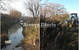Imagen de Se contrató una máquina y se están haciendo trabajos en El Ombú