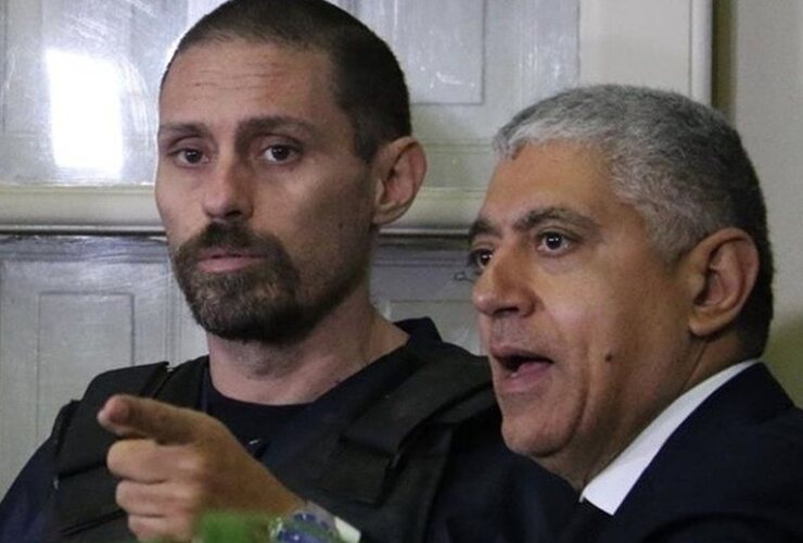 Pérez Corradi junto a su abogado Carlos Broitman. Foto: EFE