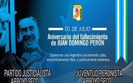 Imagen de Homenaje a Juan Domingo Per&oacute;n a 42 a&ntilde;os de su paso a la inmortalidad