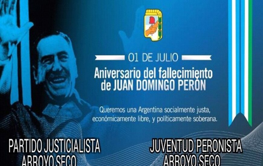 Imagen de Homenaje a Juan Domingo Per&oacute;n a 42 a&ntilde;os de su paso a la inmortalidad