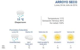 Consultá el pronóstico en nuestro portal durante las 24 horas del día. Ingresá a www.arroyodiario.com.ar