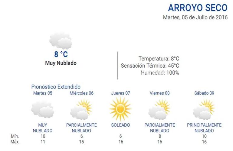 Consult&aacute; el pron&oacute;stico en nuestro portal durante las 24 horas del d&iacute;a. Ingres&aacute; a www.arroyodiario.com.ar