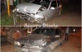 Tras el impacto. As&iacute; quedaron los coches.