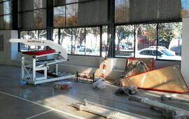 Ya está en el complejo. El equipamiento llegó en el día de ayer.