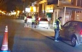 En el centro. Uno de los controles se montó sobre calle San Martín al 500.