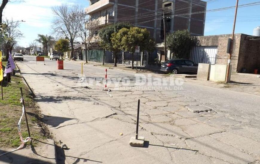 Arteria destruida. Sin dudas uno de los lugares más deteriorados en el ejido urbano de Arroyo Seco.