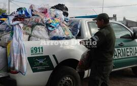A Funes. La mercadería secuestrada fue trasladada a un depósito de la localidad de Funes.