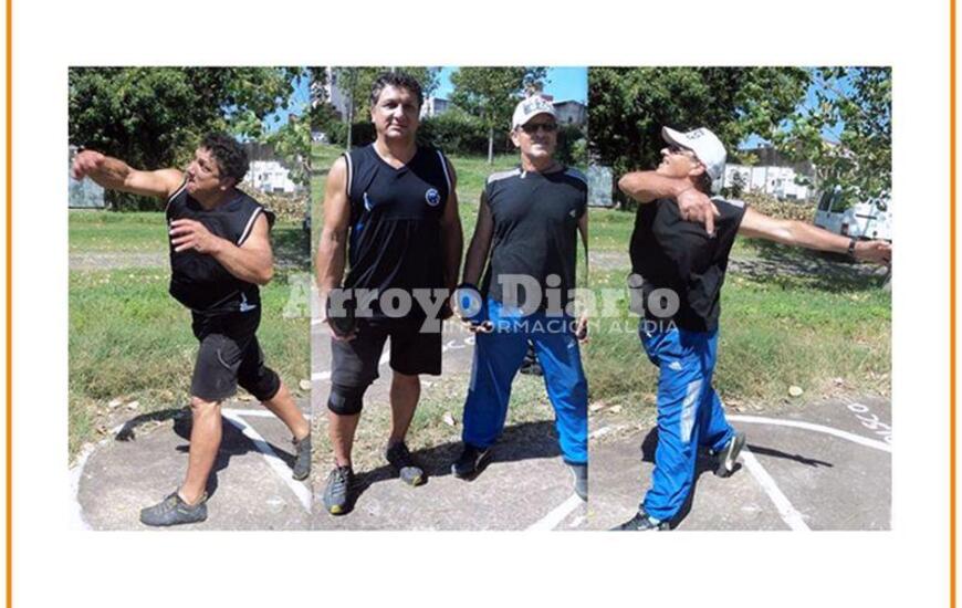 Macedro y Humoffe, en una de las pr&aacute;cticas de Lanzamiento.