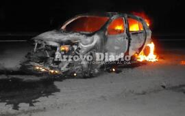 Pérdidas totales. El rodado se quemó completamente tras el incendio.