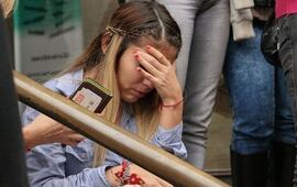 Balmaceda el d&iacute;a de la sentencia que conden&oacute; pero dej&oacute; libre a su ex. Foto: Alan Monz&oacute;n/Rosario3.com