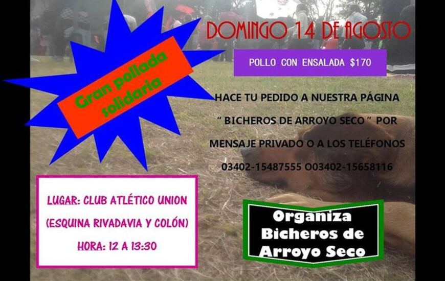 Imagen de Hacé tu pedido y colaborá con "Bicheros de Arroyo Seco"