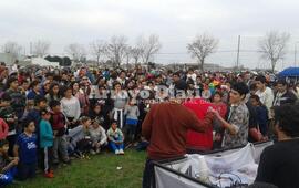 Postales. Esta es una de las postales que dejó la jornada del día del niño organizada por Super Solidario