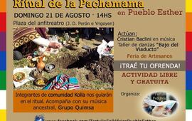 Imagen de Ritual de la Pachamama en Pueblo Esther