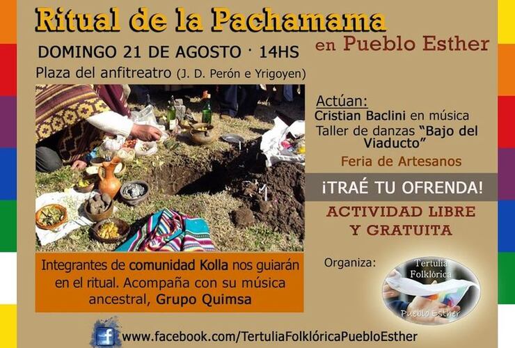 Imagen de Ritual de la Pachamama en Pueblo Esther