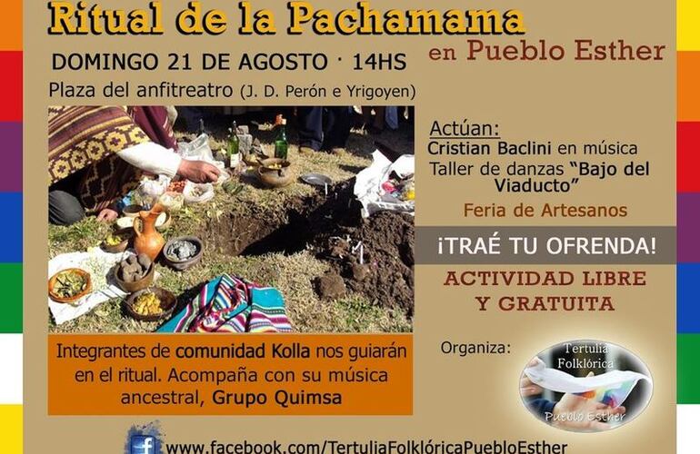 Imagen de Ritual de la Pachamama en Pueblo Esther