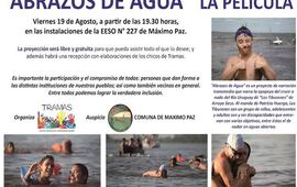 Imagen de Presentación N° 64: "Abrazos de Agua" se proyectará en Máximo Paz