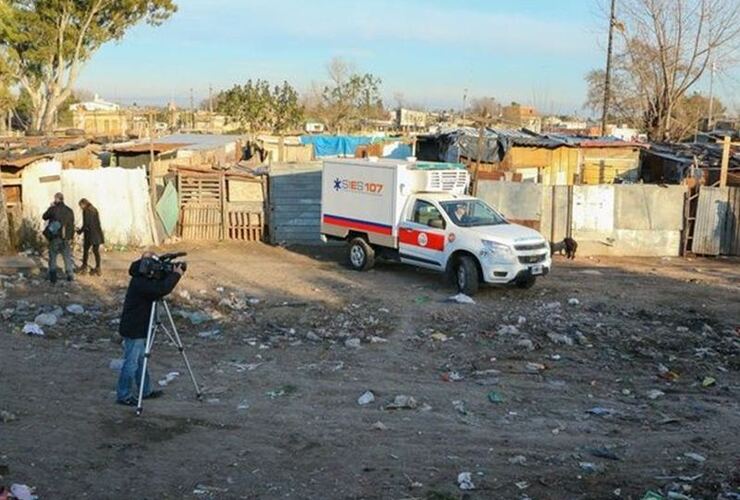 El cadáver de Zulatto fue hallado en un pozo ciego de una casilla situada en Génova al 2100. Foto: Alan Monzón/Rosario3.com