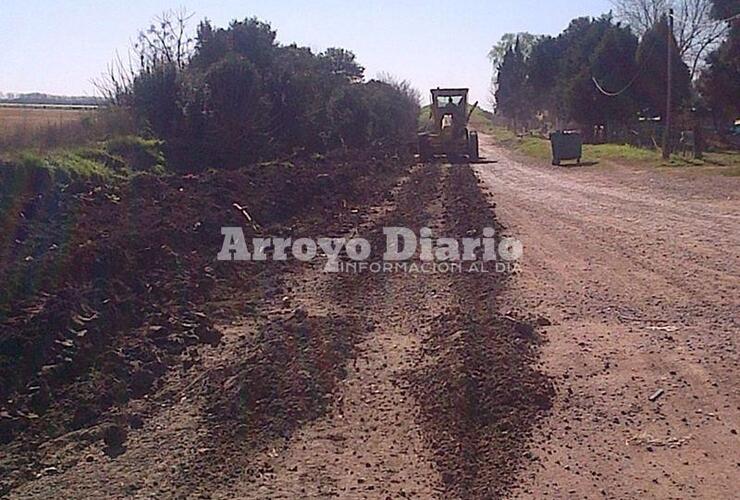 Trabajos. La vecina fue quien envió fotos a nuestra redacción dando cuenta de que estaban conformes con el trabajo de la administración de Nizar Esper