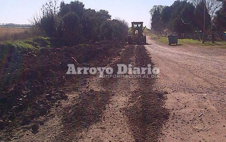 Trabajos. La vecina fue quien envió fotos a nuestra redacción dando cuenta de que estaban conformes con el trabajo de la administración de Nizar Esper