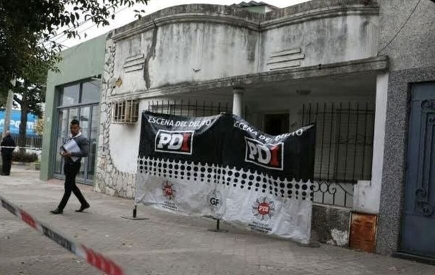 La escena del crimen, en Avellaneda al 1900. Foto: Alan Monz&oacute;n/Rosario3.com