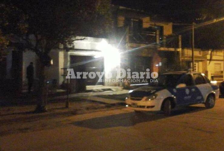 Casa interna. La vivienda invadida por los delincuentes prácticamente no se percibe desde la calle.