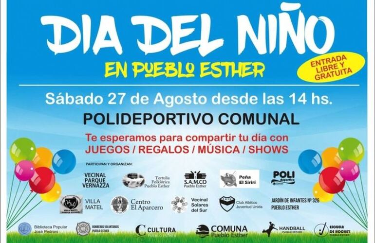 Imagen de Festejos por el Día Del Niño en Pueblo Esther