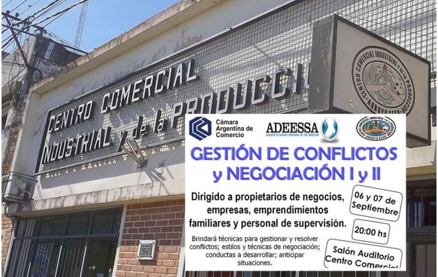 Imagen de Nuevo curso: " Gestión de Conflictos y Negociación I y II"