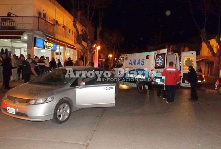 Al hospital. La persona herida fue trasladada por AMAS al efector p&uacute;blico local.