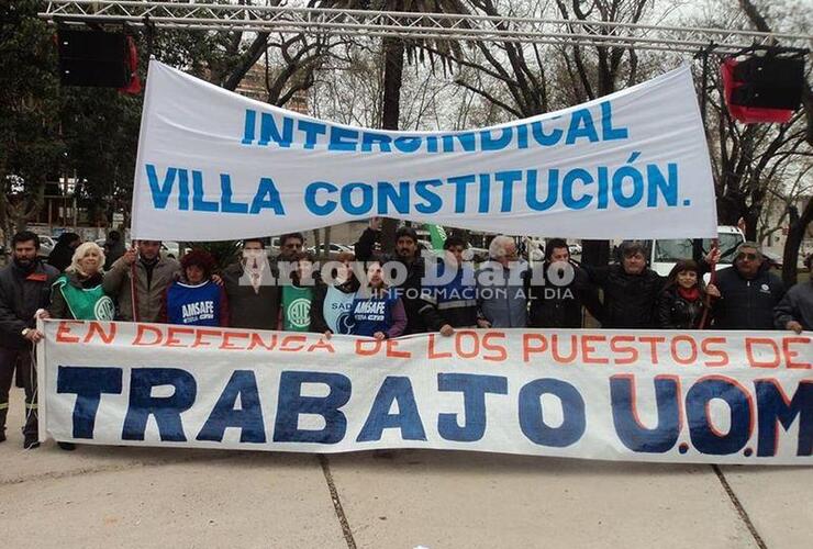 Imagen de Movilización Intersindical en Villa Constitución