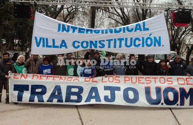 Imagen de Movilización Intersindical en Villa Constitución