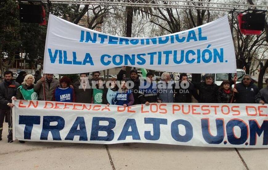 Imagen de Movilizaci&oacute;n Intersindical en Villa Constituci&oacute;n