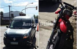 En el lugar. Los rodados involucrados en el accidente.
