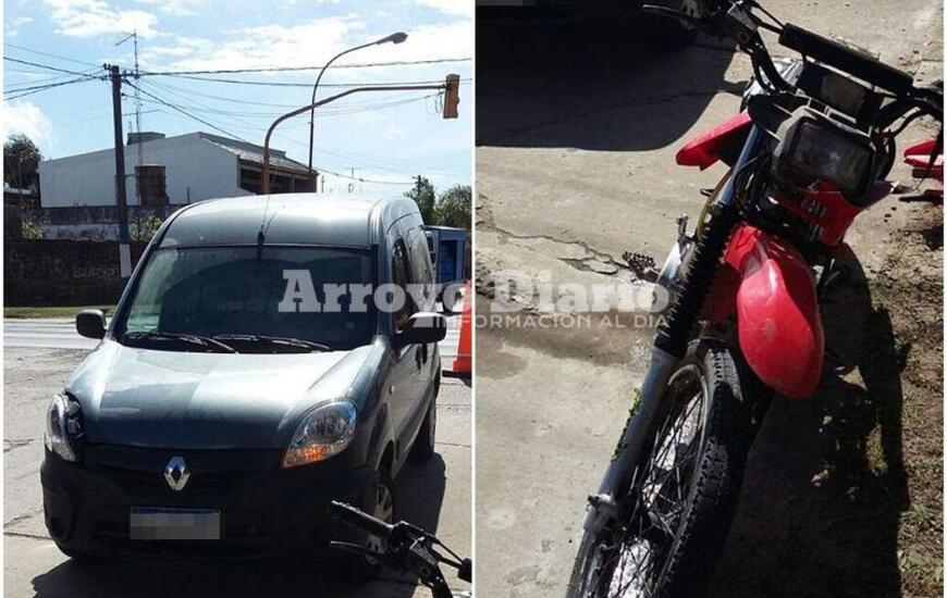 En el lugar. Los rodados involucrados en el accidente.