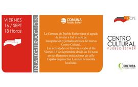 Imagen de Invitaci&oacute;n Inauguraci&oacute;n Centro Cultural Pueblo Esther
