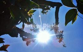 Desde temprano. El sol ya asom&oacute; desde las primeras horas del d&iacute;a.