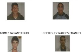 Los rostros. Estos son los cuatro detenidos que aprovecharon la revuelta para huir de la comisaría