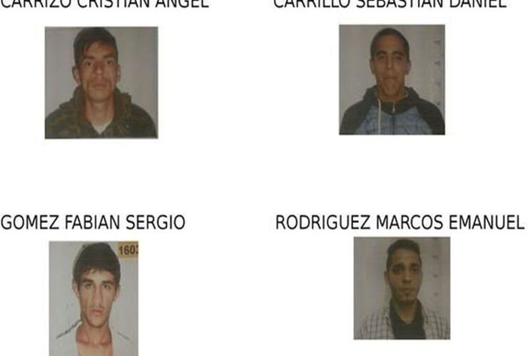 Los rostros. Estos son los cuatro detenidos que aprovecharon la revuelta para huir de la comisaría