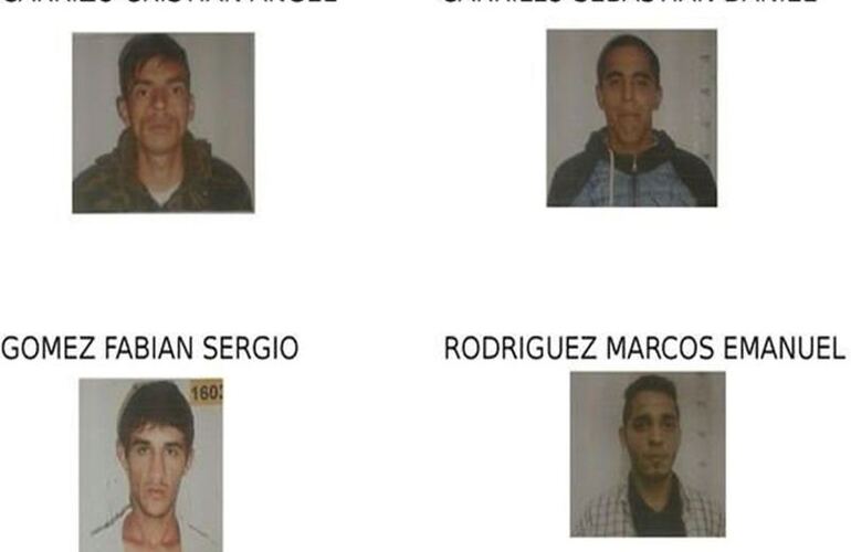 Los rostros. Estos son los cuatro detenidos que aprovecharon la revuelta para huir de la comisaría