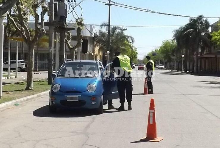 En el centro. Los controles se llevaban a cabo en la zona céntrica de Arroyo Seco.