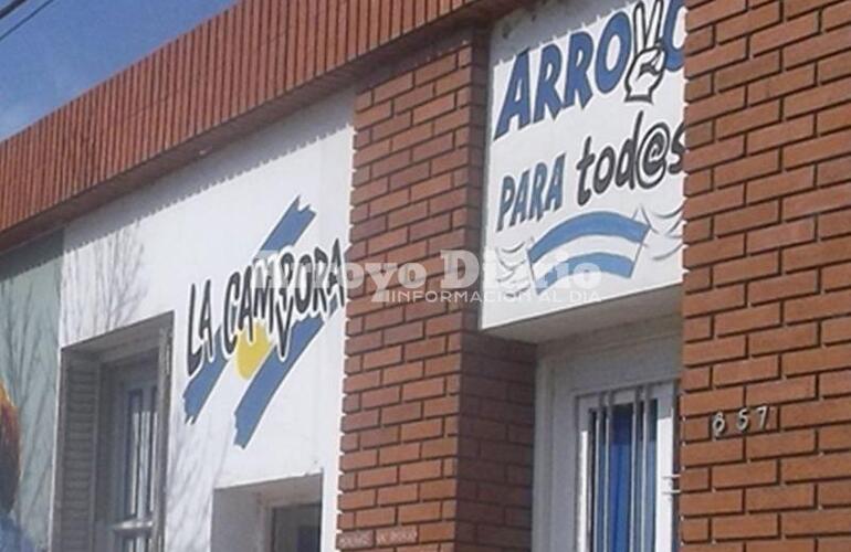 En el centro. "La Cámpora" funciona en Belgrano 857, Arroyo Seco.