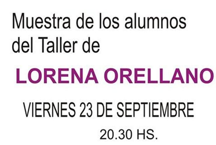 Imagen de Muestra de los alumnos del Taller de Lorena Orellano