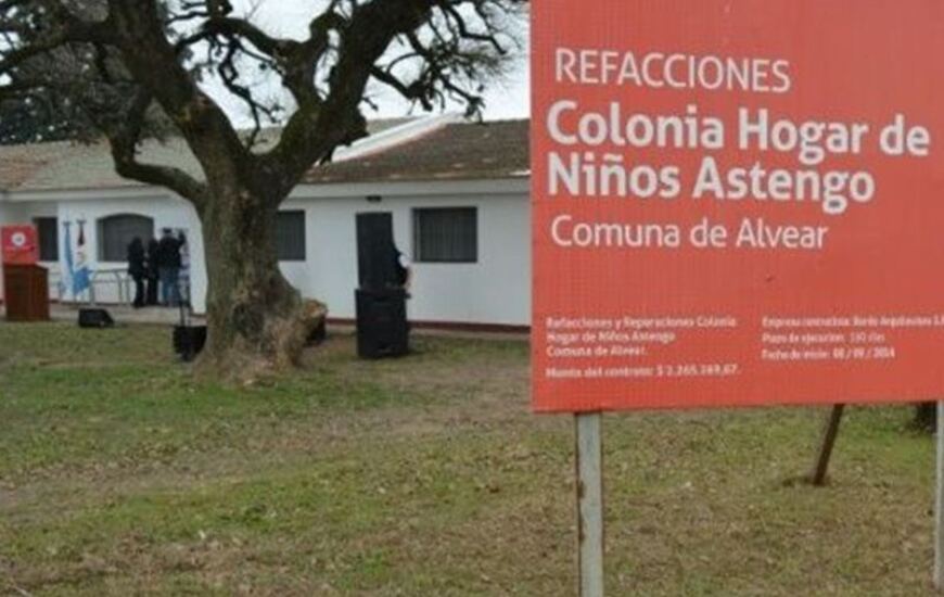 La ahora polémica Colonia fue reinaugurada en 2015. Foto: Comuna de Alvear