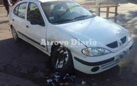 Uno de los vehículos involucrados en el accidente.