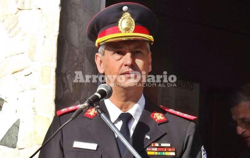 Deja su cargo. Rodolfo "Fito" Barducci, durante el acto por los 36 años del cuartel que se llevó a cabo el pasado 10 de septiembre. Foto: Archivo AD