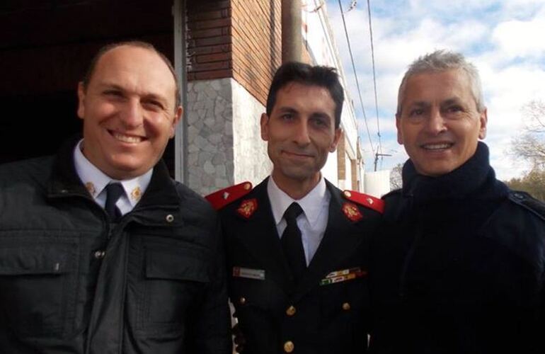 De izquierda a derecha. Alexis Sciacca, Mat&iacute;as Massagli y Rodolfo Barducci. Foto: Facebook Sandra Boni.